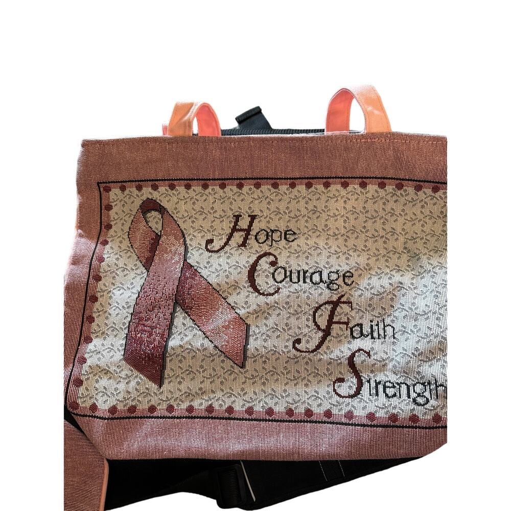 Breast Cancer Tapestry pink cloth tote bag‎ 18 x24
